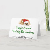 Carte de Noël mignonne Puppy (Dos)