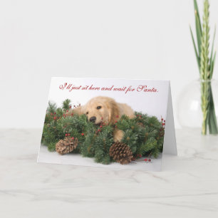 Carte de Noël mignonne Puppy