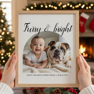 Carte de Noël mignonne traditionnelle et brillante