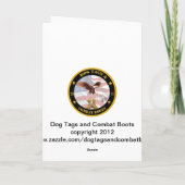 Carte de Noël militaire (Dos)