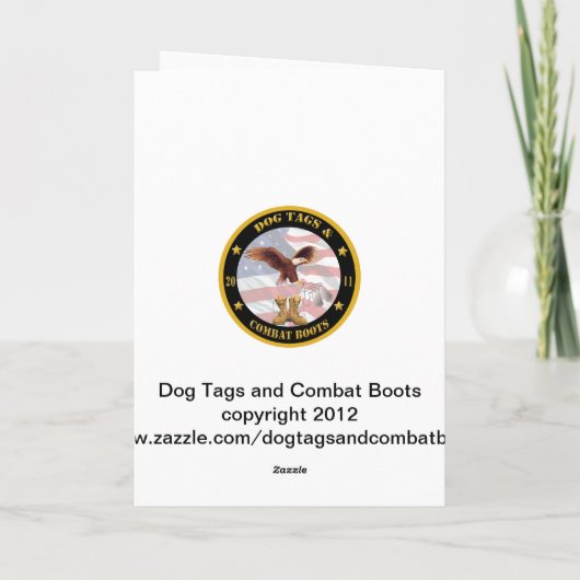 Carte de Noël militaire (Dos)