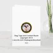 Carte de Noël militaire de la garde côtière (Dos)