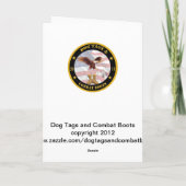 Carte de Noël militaire de marin de marine (Dos)