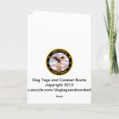 Carte de Noël militaire vintage (Dos)