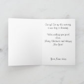 Carte de Noël militaire vintage (Intérieur)