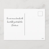 Carte de Noël Militaire | Vous êtes dans nos pensé (Dos)