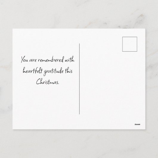 Carte de Noël Militaire | Vous êtes dans nos pensé (Dos)