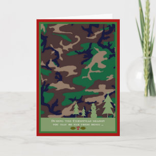 Carte de Noël militaire - Vous êtes peut-être loin