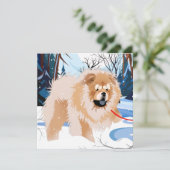 CARTE DE NOËL mini format DE L'AUTRE CÔTÉ DE LA RI (Debout devant)