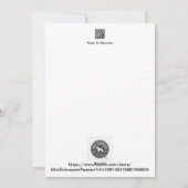 Carte de Noël Mini Schnauzer Florale (Dos)