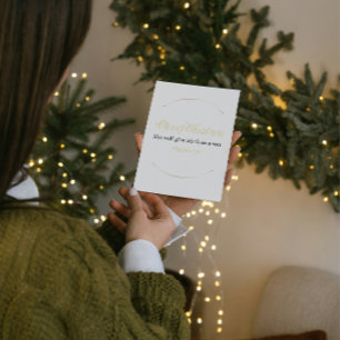 Carte de Noël miniature avec verset biblique – Mat