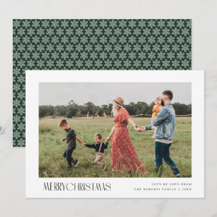 carte de noël miniature branchée