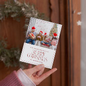 Carte de Noël miniature photo personnalisée