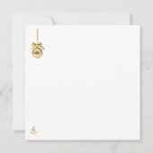 Carte de Noël minimale | Arbre d'art en ligne | Ka (Dos)