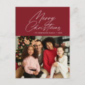 carte de Noël minimale avec écriture blanche (Devant)