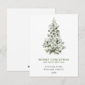 Carte de Noël minimale Joyeux Noël (Devant / Derrière)