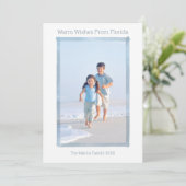 CARTE DE NOËL MINIMALE PLAGE FLORIDE (Debout devant)