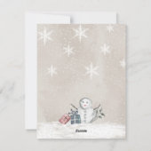 Carte de Noël minimaleiste Joyeux Noël (Dos)