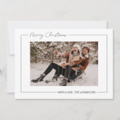 Carte de Noël minimaliste (Devant)