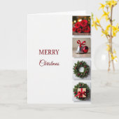 Carte de Noël minimaliste (Fleur jaune)