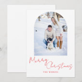 Carte de Noël minimaliste (Devant / Derrière)
