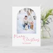 Carte de Noël minimaliste (Debout devant)