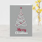 Carte de Noël minimaliste (Fleur jaune)