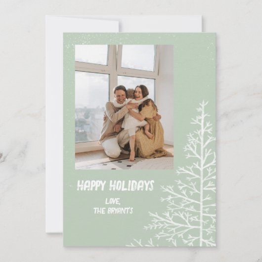 CARTE DE NOËL MINIMALISTE ARBRE (Devant)