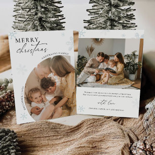 Carte de Noël minimaliste avec photo
