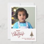 Carte de Noël minimaliste branchée (Devant)