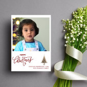 Carte de Noël minimaliste branchée