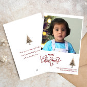 Carte de Noël minimaliste branchée