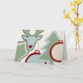 Carte de Noël Minimaliste et Audacieuse (Fleur jaune)