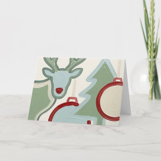 Carte de Noël Minimaliste et Audacieuse (Devant)