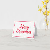 Carte de Noël minimaliste et moderne (Fleur jaune)