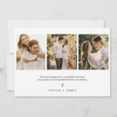 Carte de Noël minimaliste EVERLEIGN (Dos)