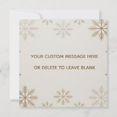 Carte de Noël minimaliste moderne (Dos)