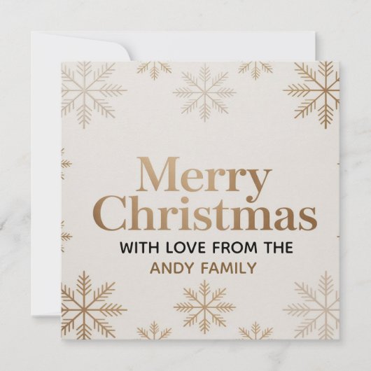 Carte de Noël minimaliste moderne (Devant)