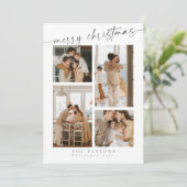 Carte de Noël minimaliste moderne (Debout devant)