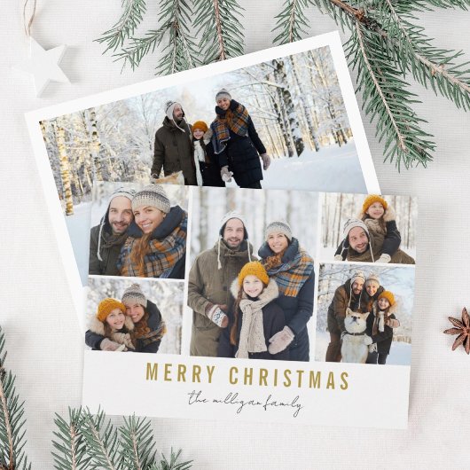 Carte de Noël Minimaliste Moderne