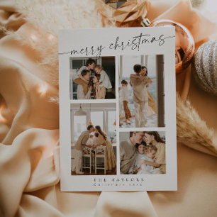 Carte de Noël minimaliste moderne