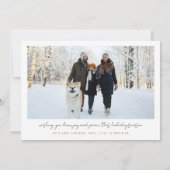 Carte de Noël minimaliste moderne (Dos)