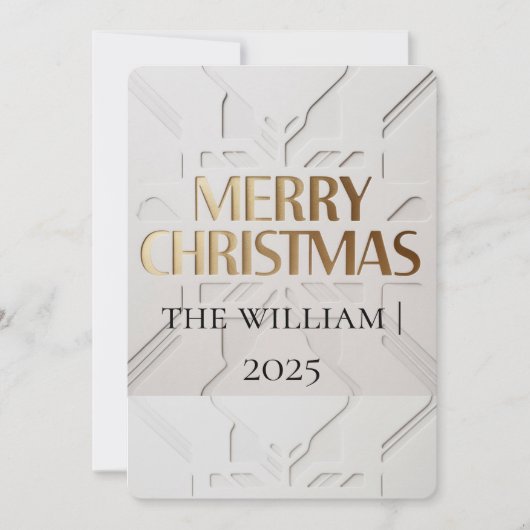 Carte de Noël minimaliste moderne (Devant)