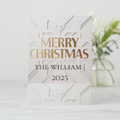 Carte de Noël minimaliste moderne (Debout devant)