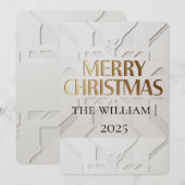 Carte de Noël minimaliste moderne (Devant / Derrière)