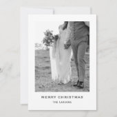 Carte de Noël minimaliste moderne gris (Devant)