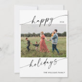 Carte de Noël minimaliste moderne photo (Devant)