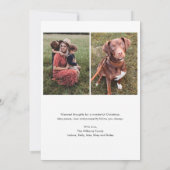 Carte de Noël minimaliste moderne photo (Dos)