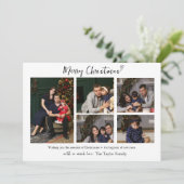 Carte de Noël minimaliste multi-photo (Debout devant)