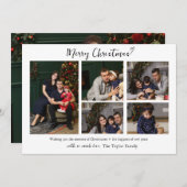 Carte de Noël minimaliste multi-photo (Devant / Derrière)